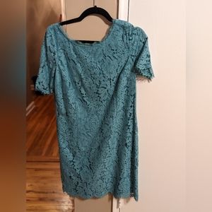 Boden blue lace dress size 8